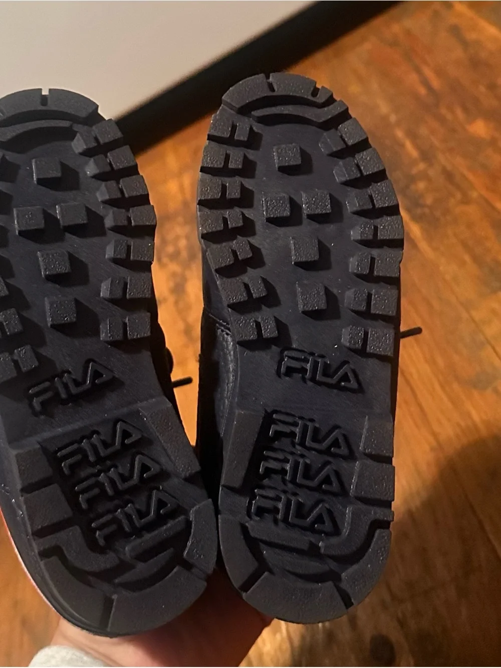 Fila Kids Navy and Black Lace-Up Boots